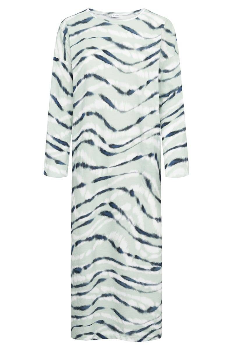 Rösch Nachthemd Im Batidruck Mintgrün Maxilänge 100% Baumwolle