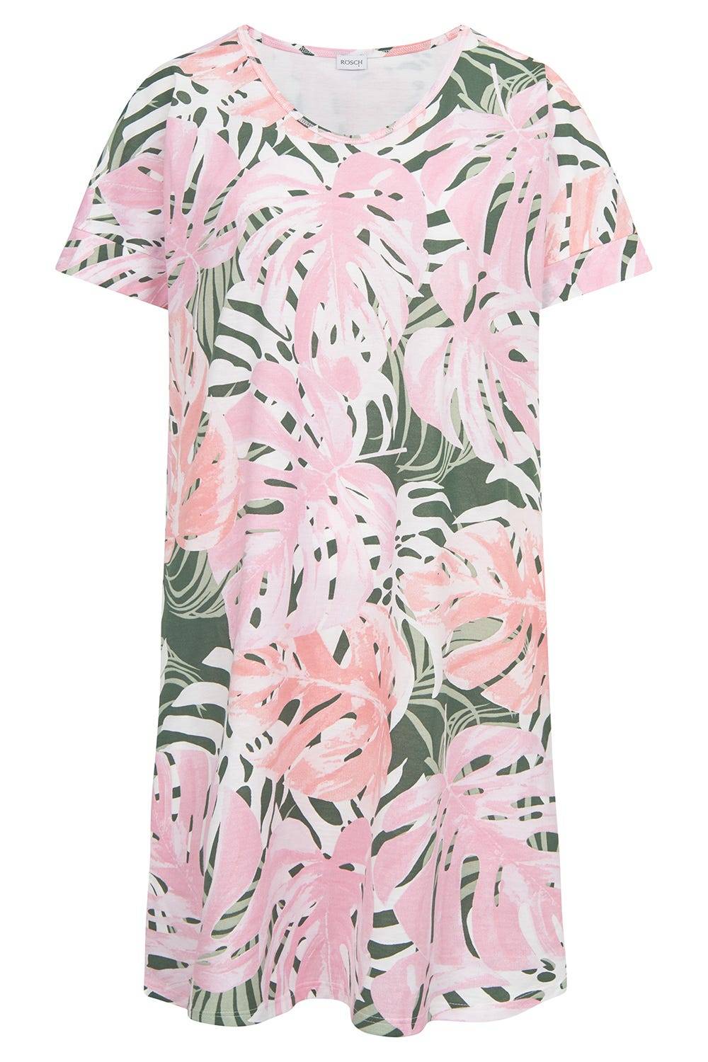 Rösch Nachthemd Im Blätterdruck Exotisch 100% Baumwolle