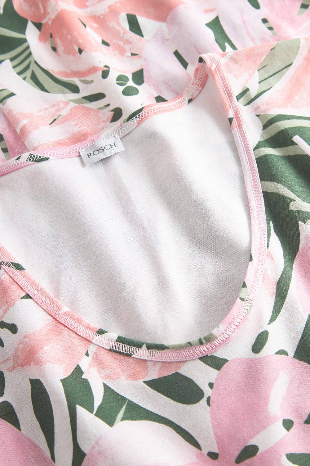 Rösch Nachthemd Im Blätterdruck Exotisch 100% Baumwolle