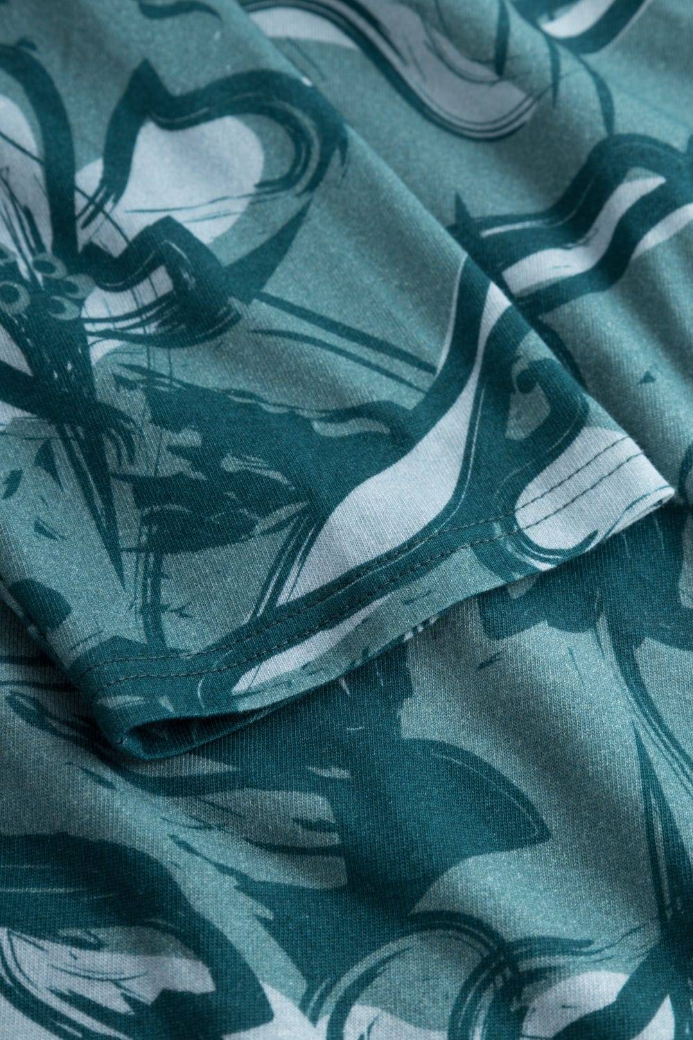 Rösch Nachthemd Im Blumenmuster Petrol 100% Baumwolle