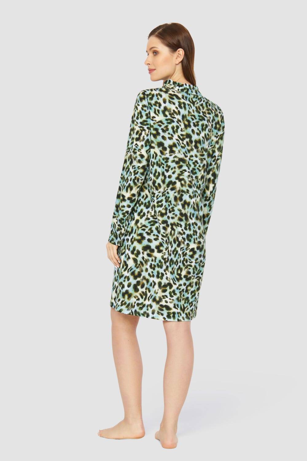 Rösch Nachthemd Im Bunten Leo-Druck Baumwolle/Modal