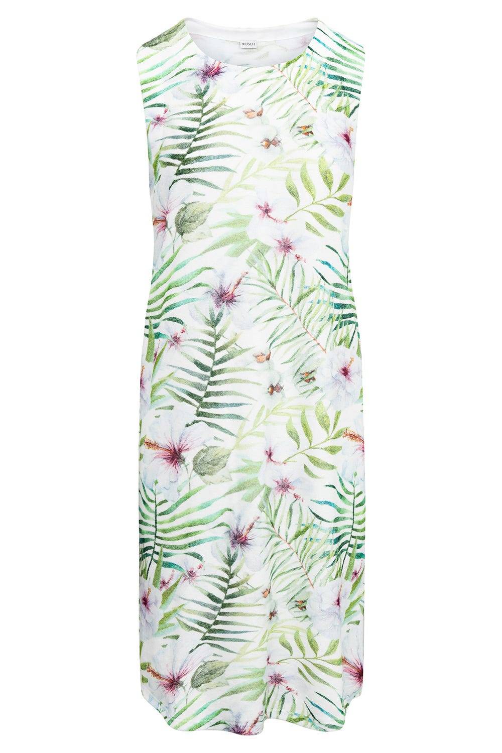 Rösch Nachthemd Im Exotischem Blumendruck Frottee Baumwolle/Polyester