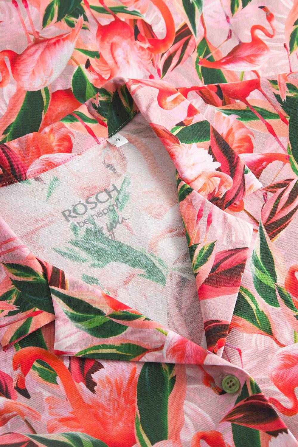 Rösch Nachthemd Im Flamingo-Druck Baumwolle/Elasthan