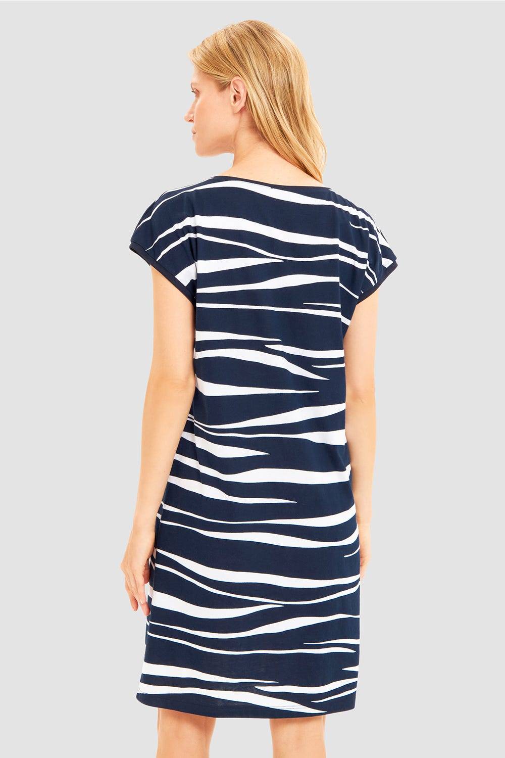 Rösch Nachthemd Im Grafikdruck Wellenförmig 100% Baumwolle