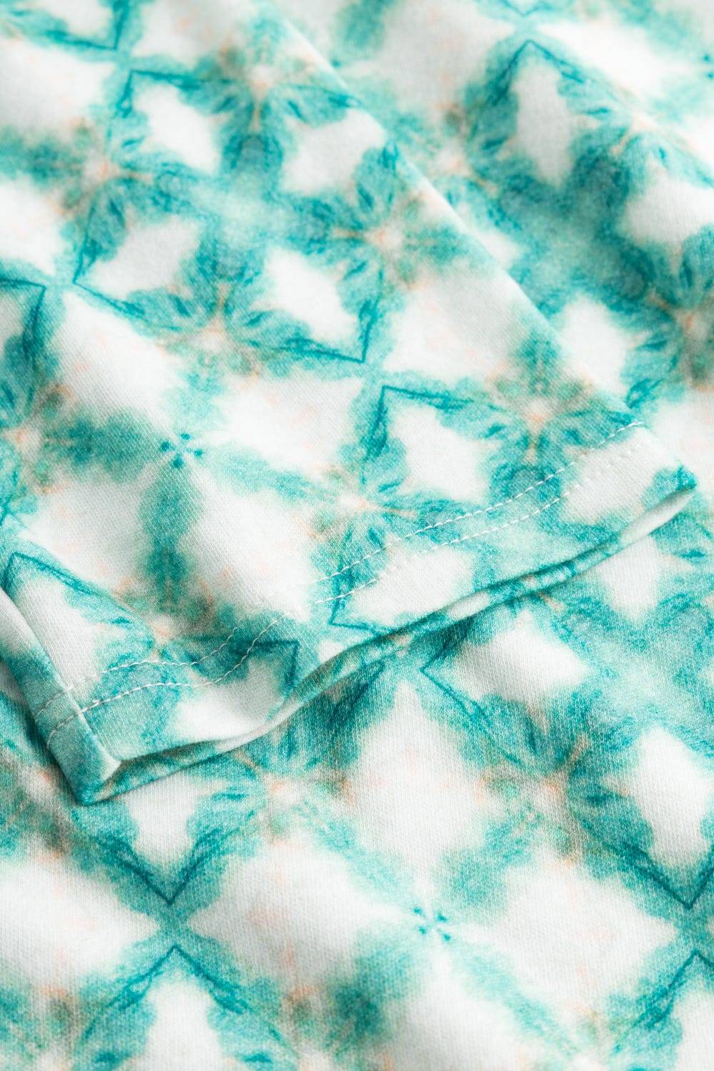 Rösch Nachthemd Im Grafischen Druck Petrol 100% Baumwolle