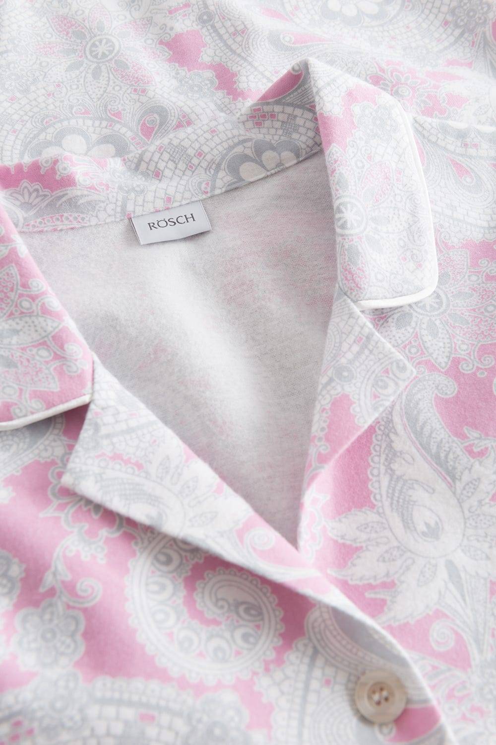 Rösch Nachthemd Im Herrenstil Flanell Kuschlig 100% Baumwolle