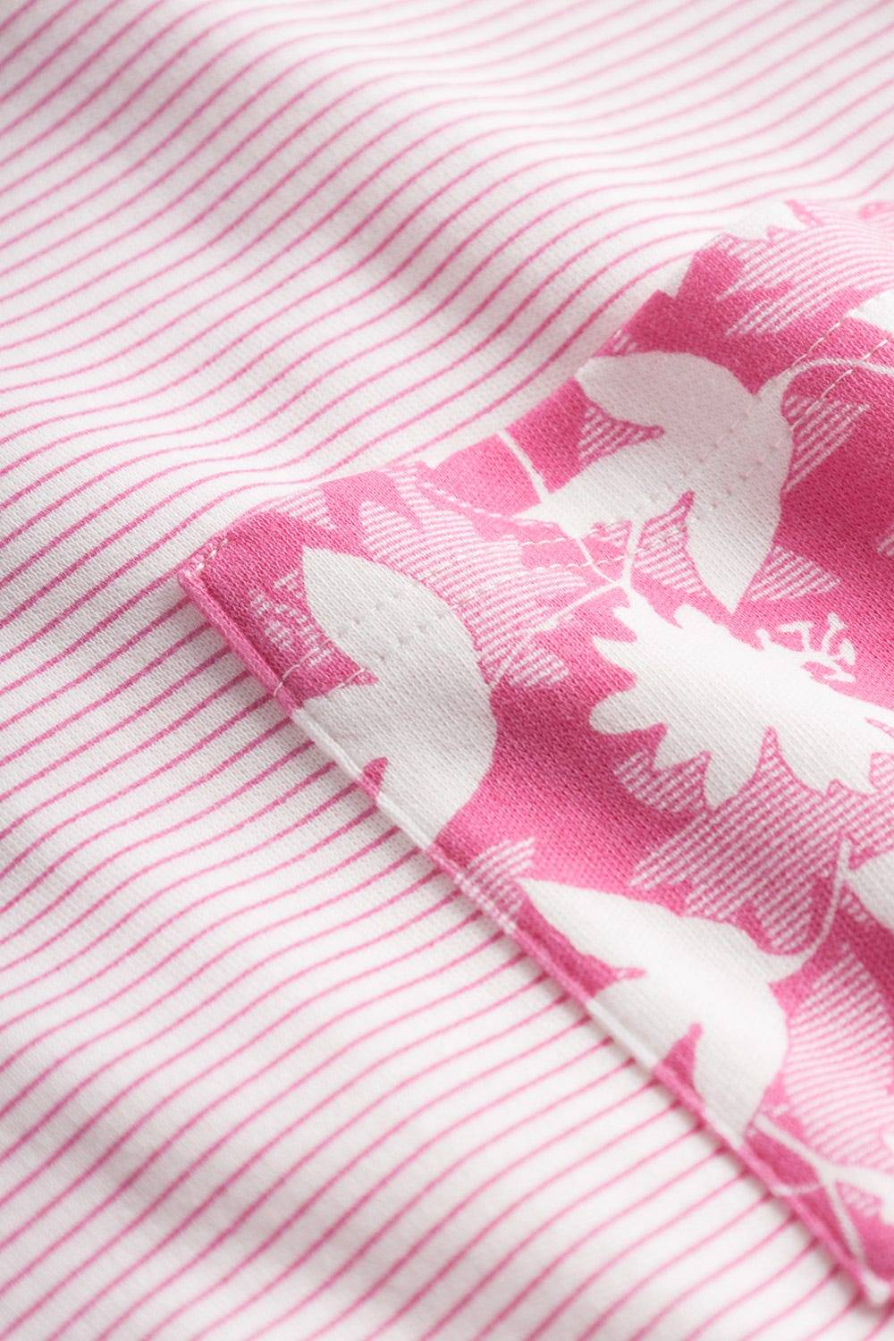 Rösch Nachthemd Im Mustermix Brusttasche Winter Warm 100% Baumwolle