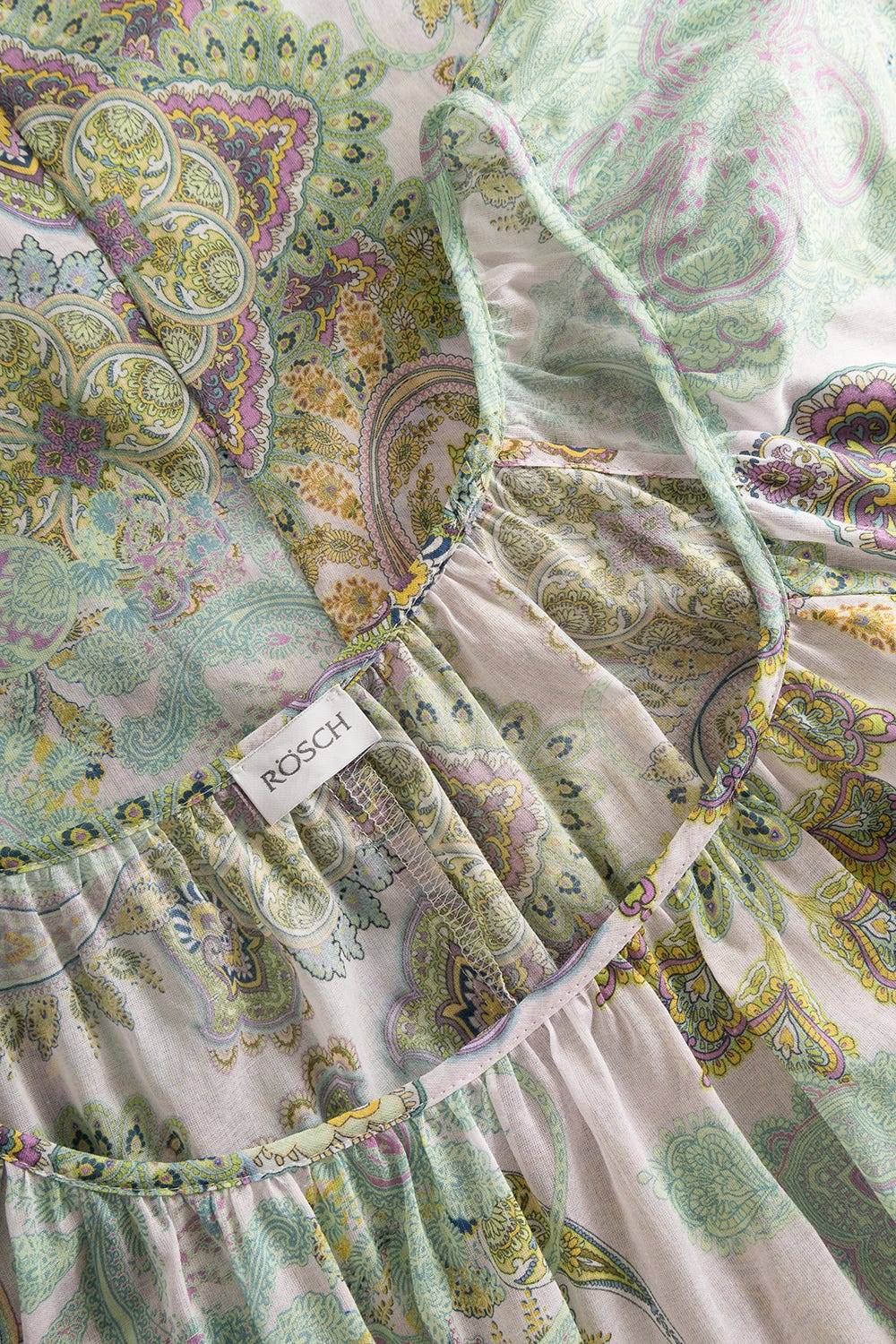 Rösch Nachthemd Im Paisley-Druck Voile 100% Baumwolle