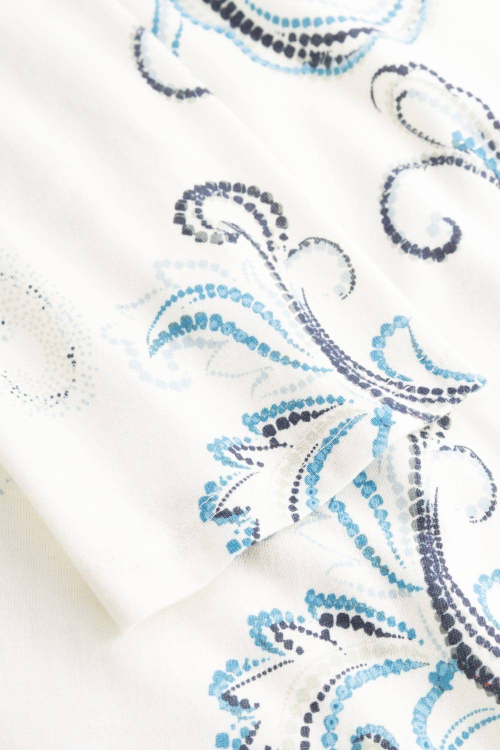 Rösch Nachthemd Im Paisleydruck Hellblau Baumwolle/Modal