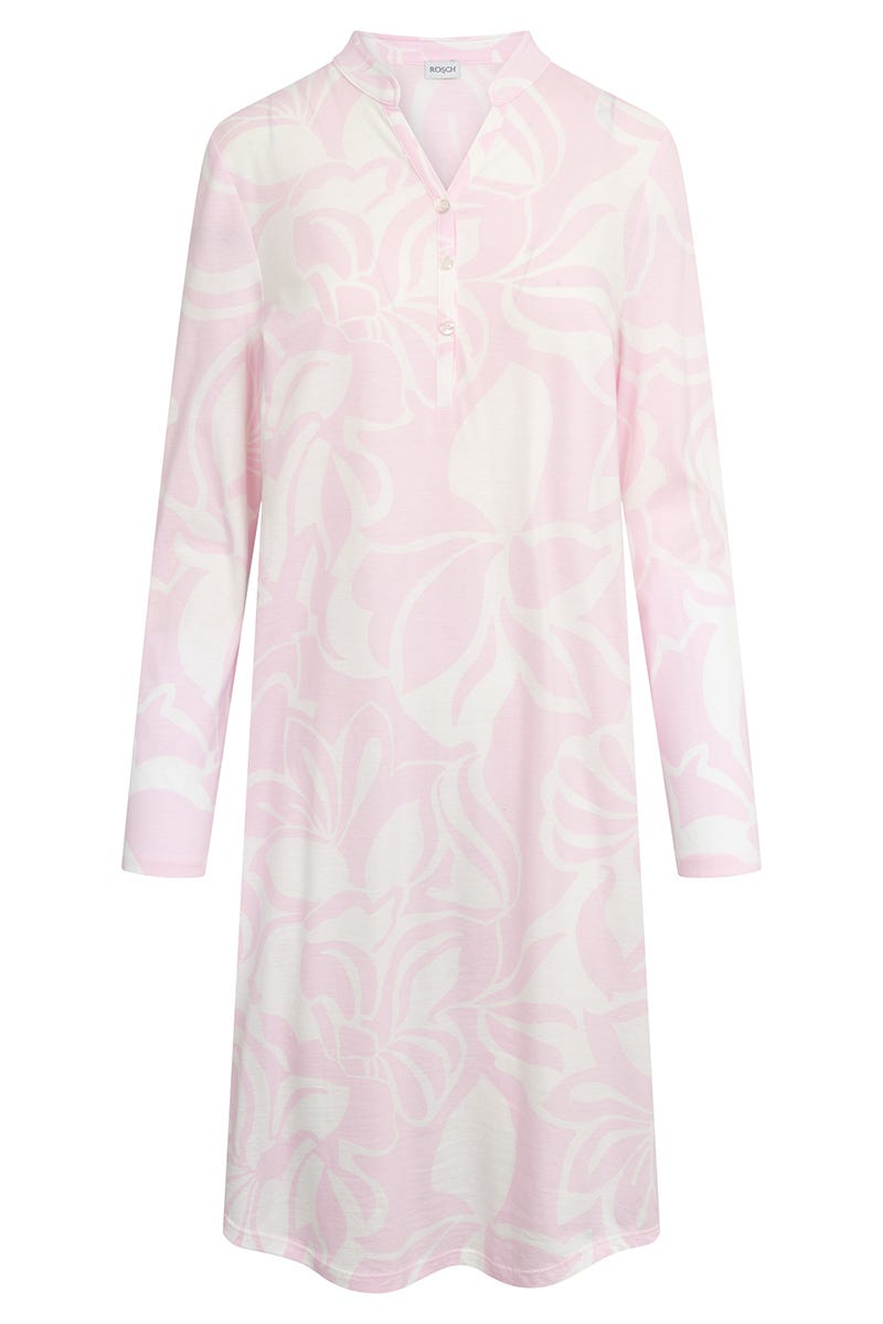 Rösch Nachthemd Im Pastelligen Blumendruck 100% Baumwolle