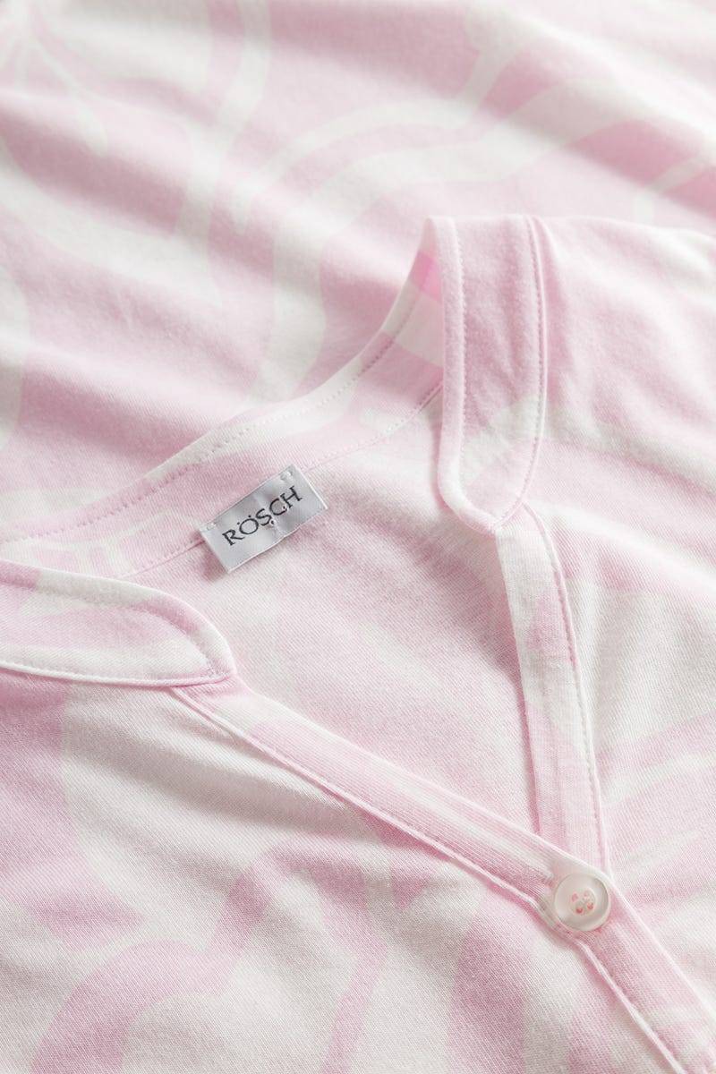 Rösch Nachthemd Im Pastelligen Blumendruck 100% Baumwolle