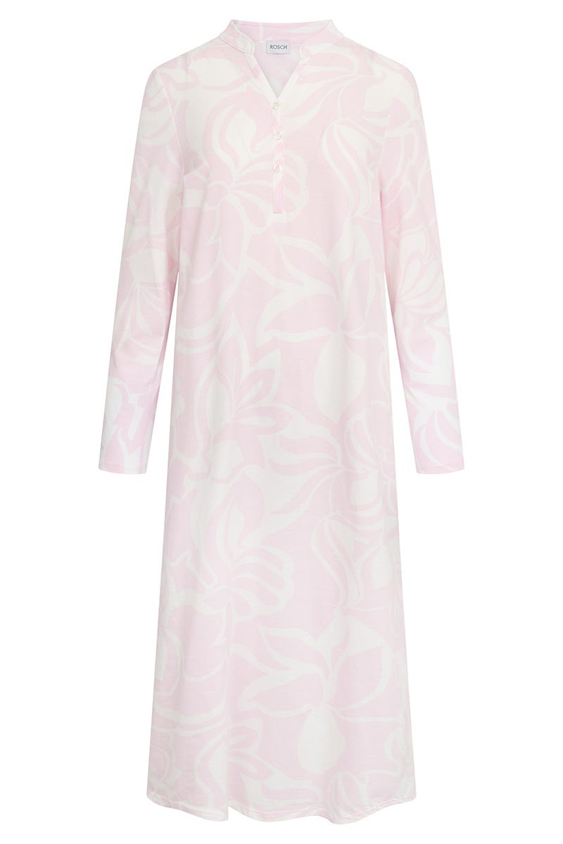 Rösch Nachthemd Im Pastelligen Blumendruck Maxi-Länge 100% Baumwolle