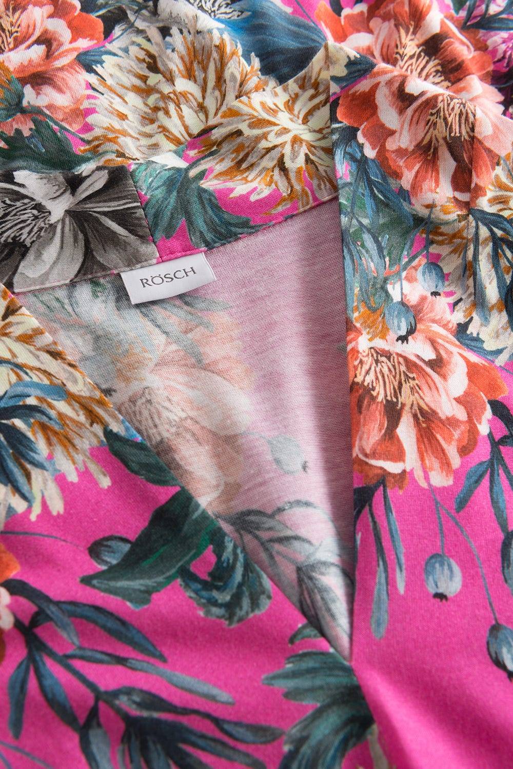 Rösch Nachthemd Im Pinken Blumendruck Baumwolle/Modal