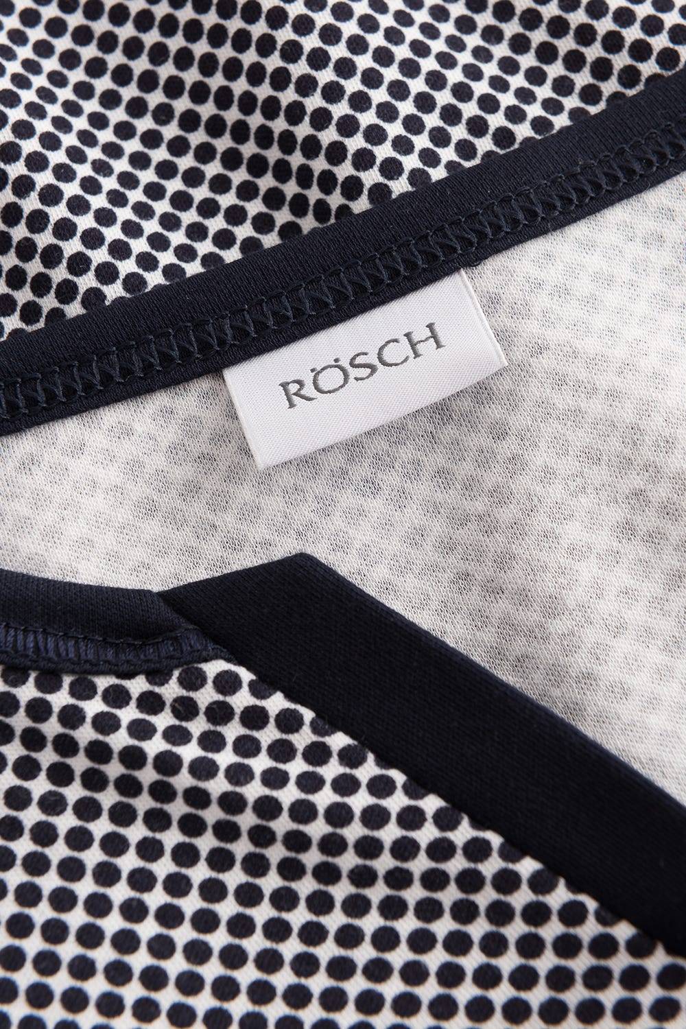 Rösch Nachthemd Im Punktedruck Dezent Pastellfarben 100% Baumwolle