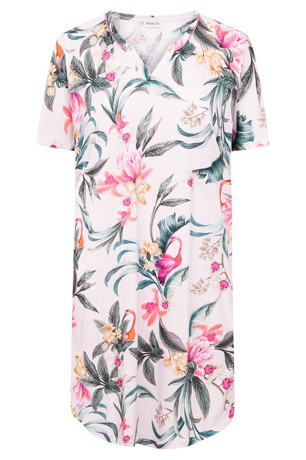 Rösch Nachthemd Im Sommerlichen Blumendruck Exotisch Baumwolle/Modal
