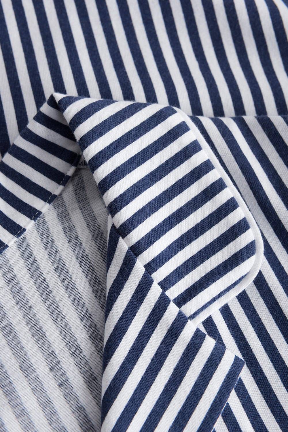 Rösch Nachthemd Im Streifendruck Herrenhemd-Stil Reverskragen Knopfleiste 100% Baumwolle