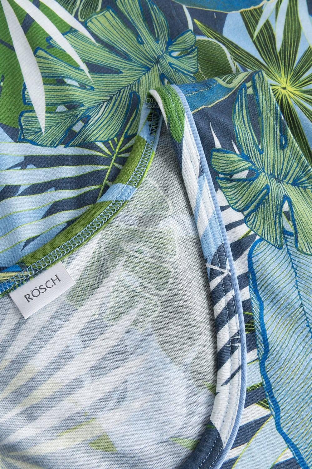 Rösch Nachthemd Im Tropischen Palmen-Druck Taschen Baumwolle/Modal