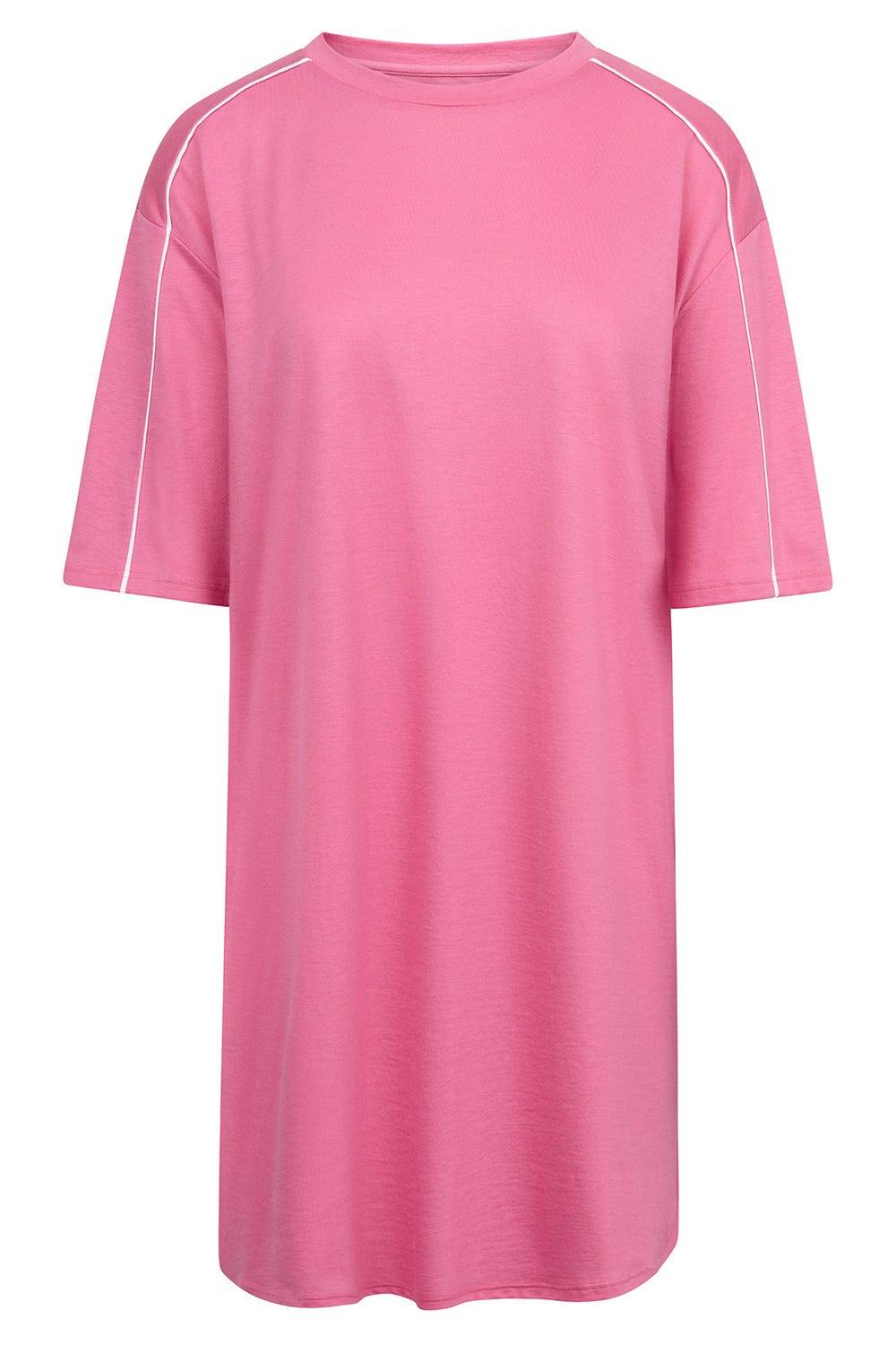 Rösch Nachthemd Mit Sportiven Paspeln Baumwolle/Modal