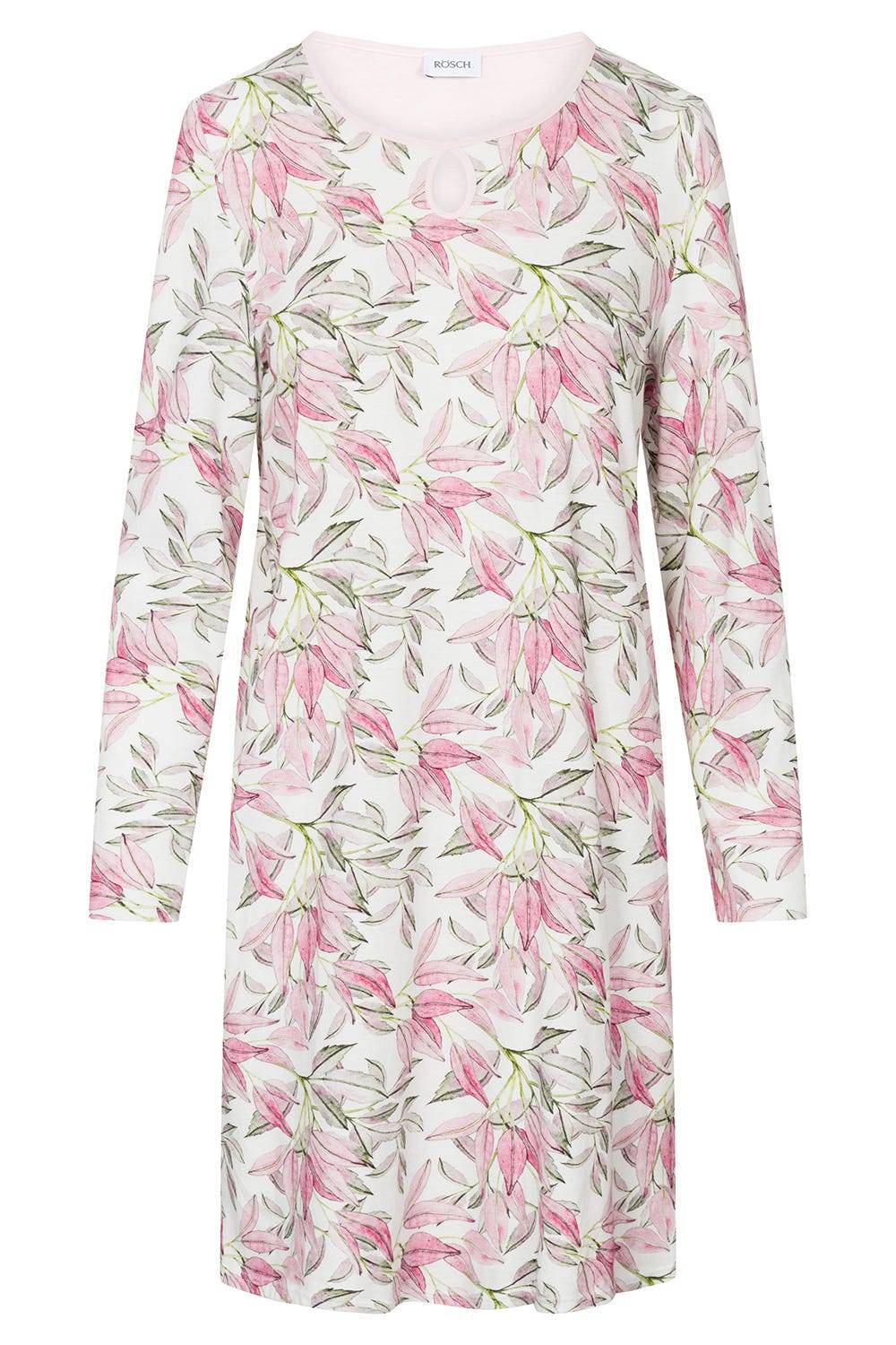 Rösch Nachthemd Mit Tropfenausschnitt 100% Baumwolle