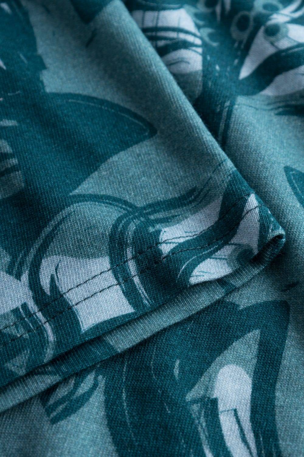 Rösch Nachtkleid Im Blumenmuster Petrol 100% Baumwolle