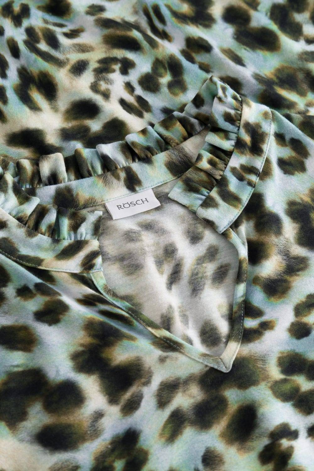 Rösch Nachtkleid Im Bunten Leo-Druck Baumwolle/Modal