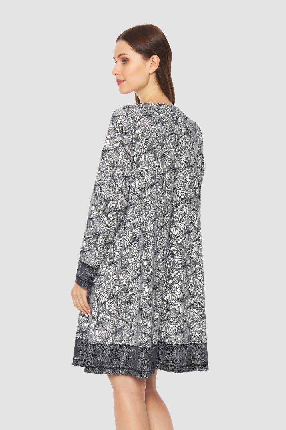 Rösch Nachtkleid Im Mustermix A-Linie Baumwolle/Modal Große Größen Bis 54