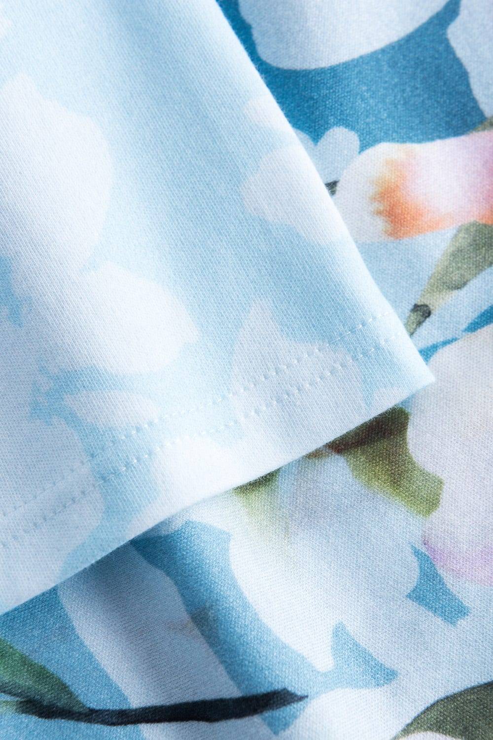 Rösch Nachtkleid Mit Platziertem Druck Kurzarm Baumwolle/Modal