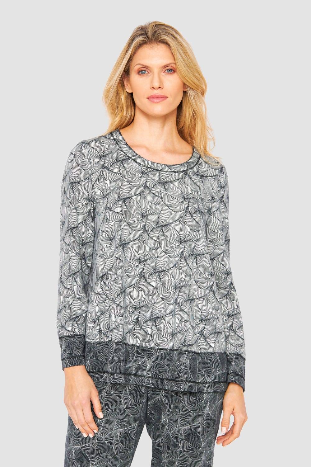 Rösch Oberteil im Mustermix A-Linie Baumwolle/Modal Große Größen bis 54