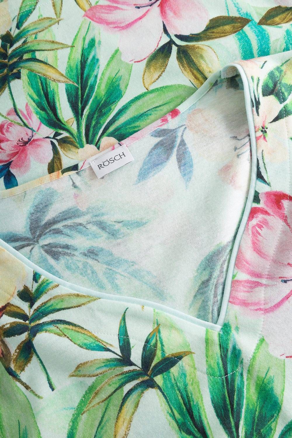 Rösch Pyjama Im Exotischen Blumendruck Baumwolle/Modal