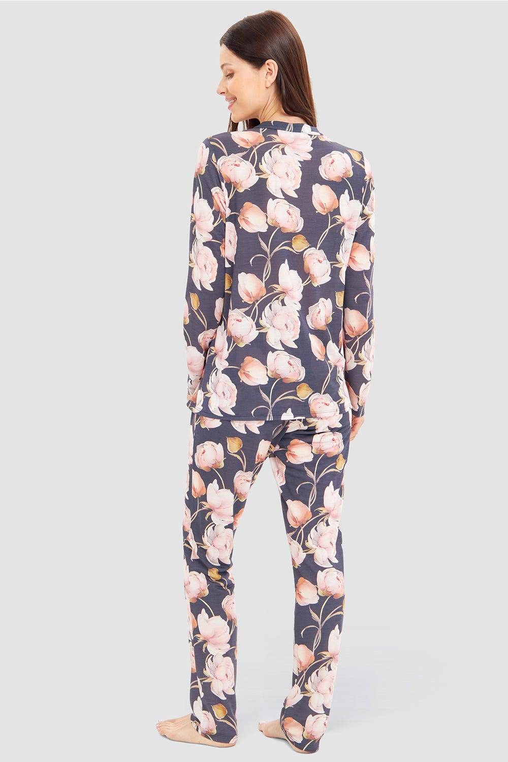 Rösch Pyjama Im Floralen Druck Romantisch 100% Modal