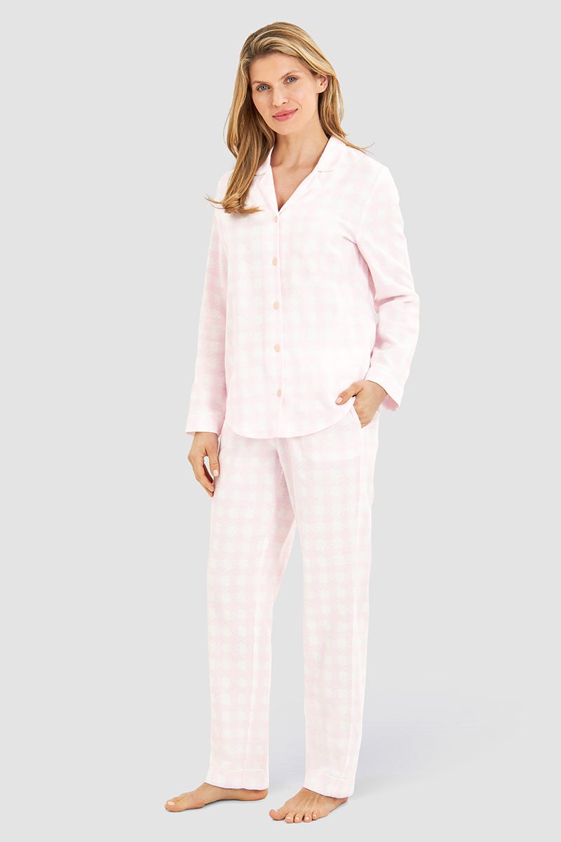 Rösch Pyjama im Karo-Druck aus Flanell 100% Baumwolle