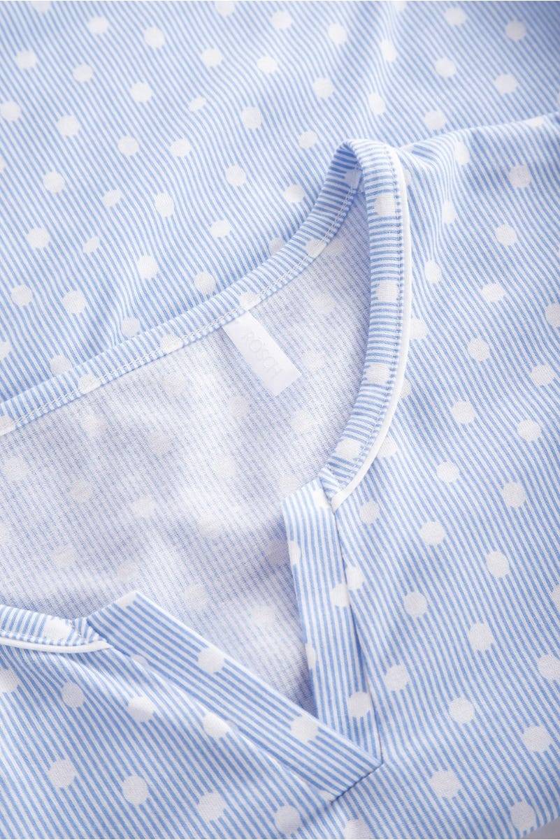 Rösch Pyjama Im Mustermix Punkte Streifen Verspielt 100% Baumwolle 1884144