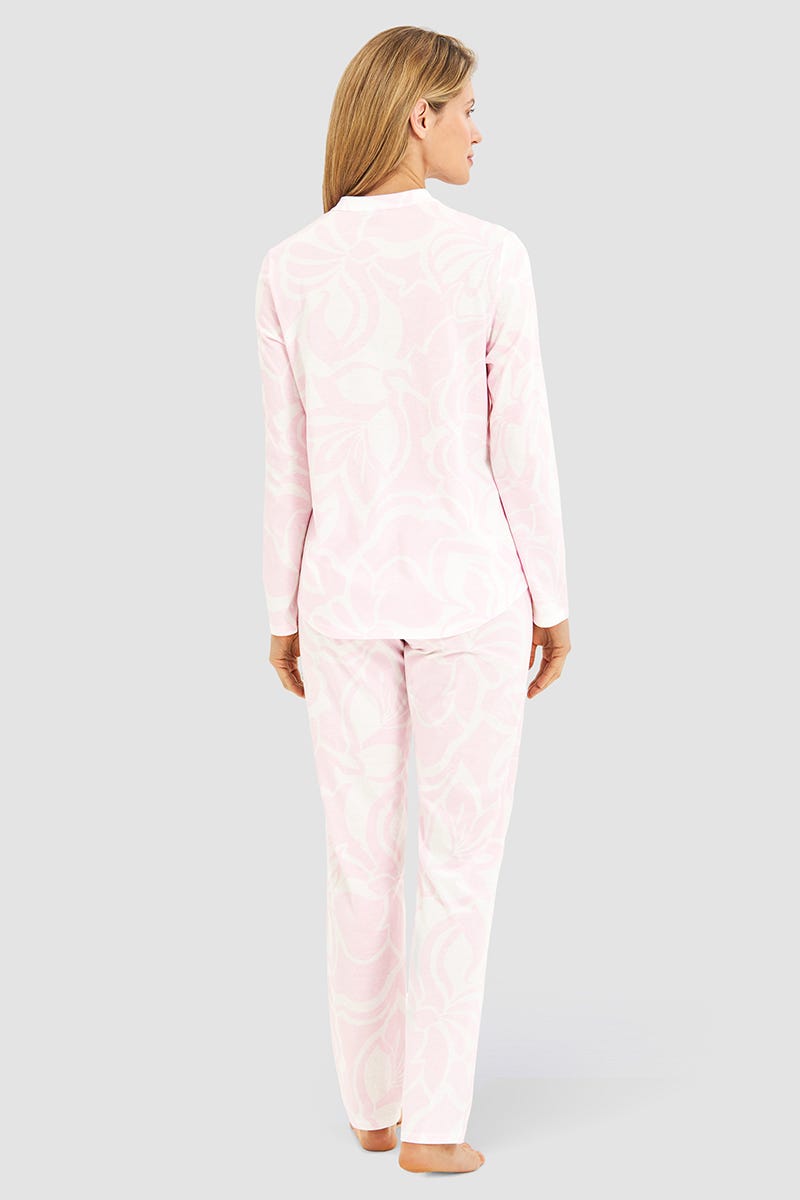 Rösch Pyjama Im Pastelligen Blumendruck 100% Baumwolle