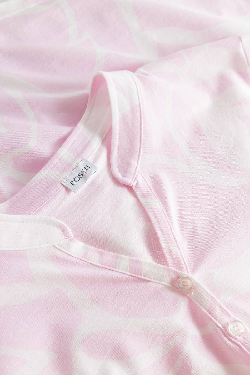 Rösch Pyjama Im Pastelligen Blumendruck 100% Baumwolle