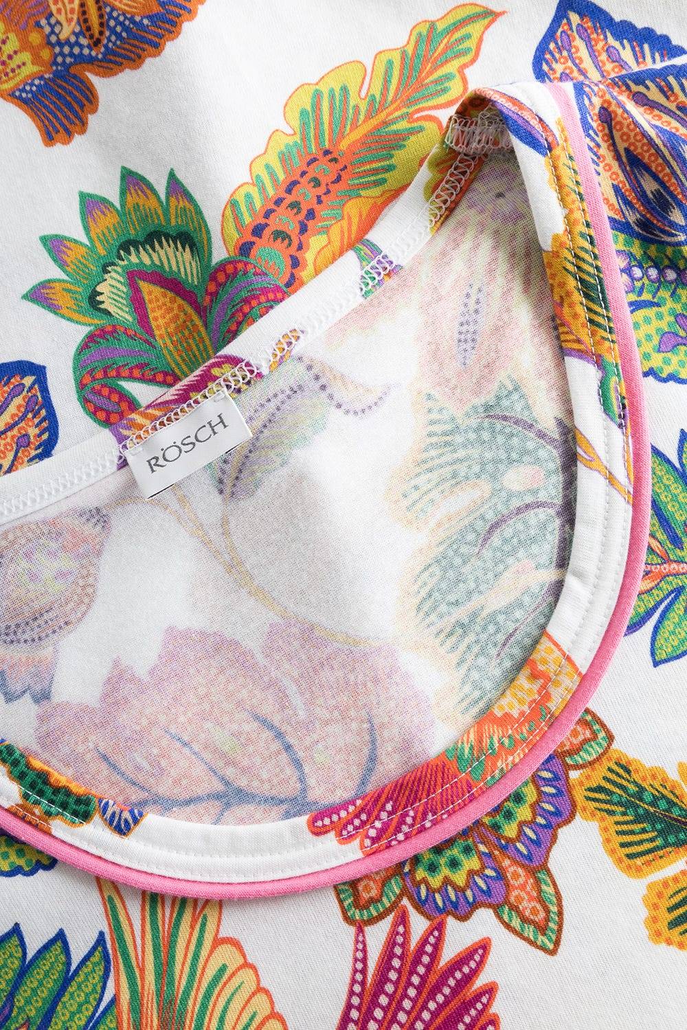 Rösch Pyjama Mit Blumenprint Exotisch Baumwolle/Modal