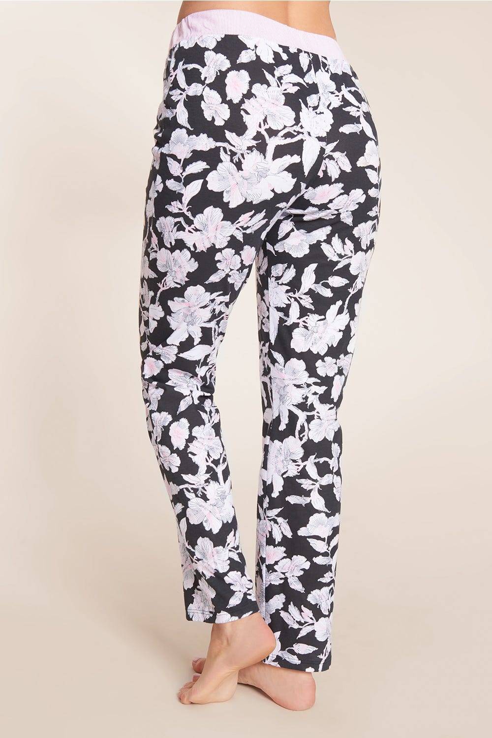 Rösch Pyjama Mit Blütendruck 3/4-Ärmel 100% Baumwolle