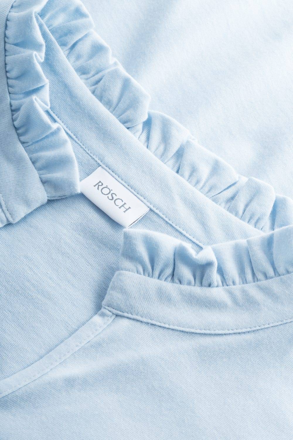 Rösch Pyjama Mit Rüschen-Stehkragen Baumwolle/Modal