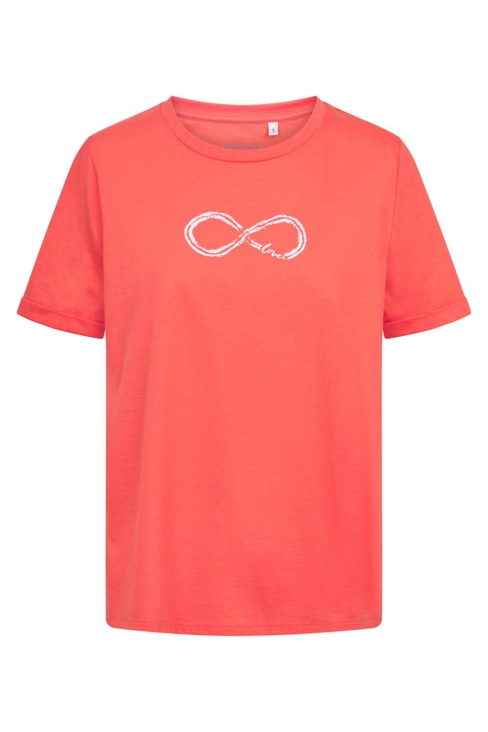 Rösch Pyjamashirt Mit Motivdruck Love 100% Baumwolle