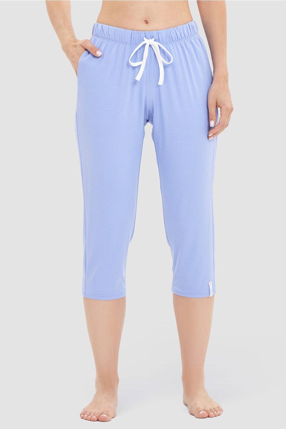 Rösch 3/4-Pyjamahose in Lavendel Viskose/Elasthan