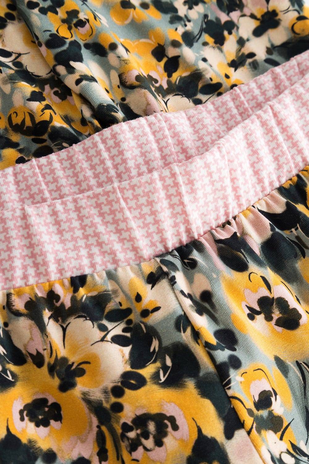 Rösch 7/8-Hose Im Muster-Mix Baumwolle/Elasthan