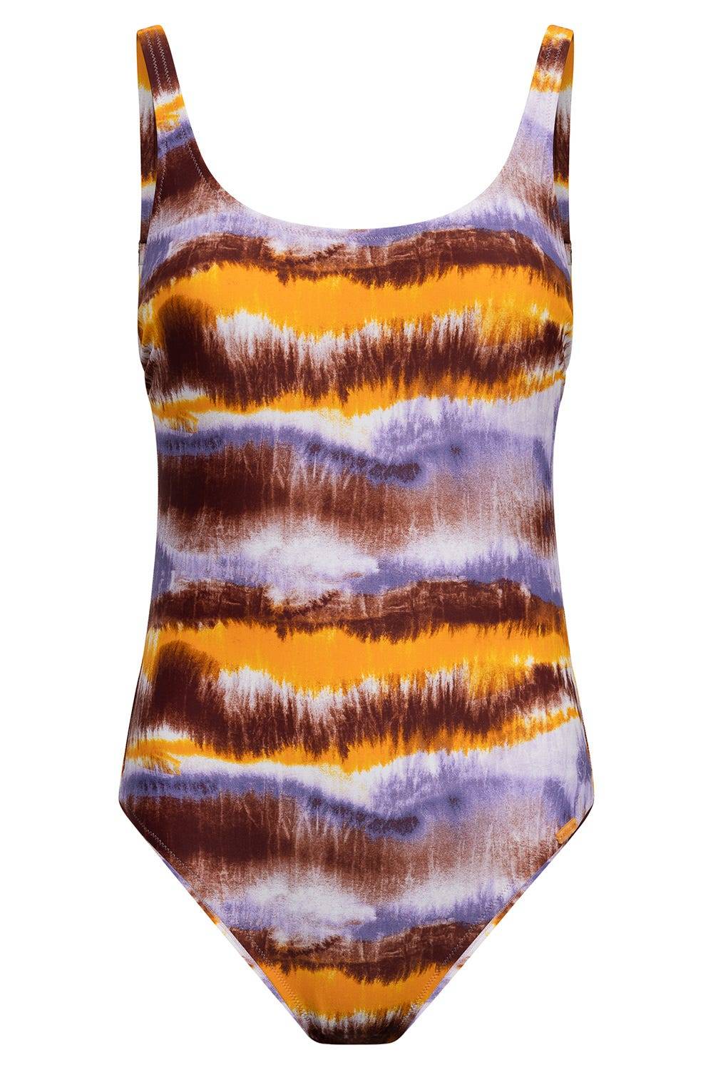 Rösch Badeanzug Im Batikdruck Moderne Streifen