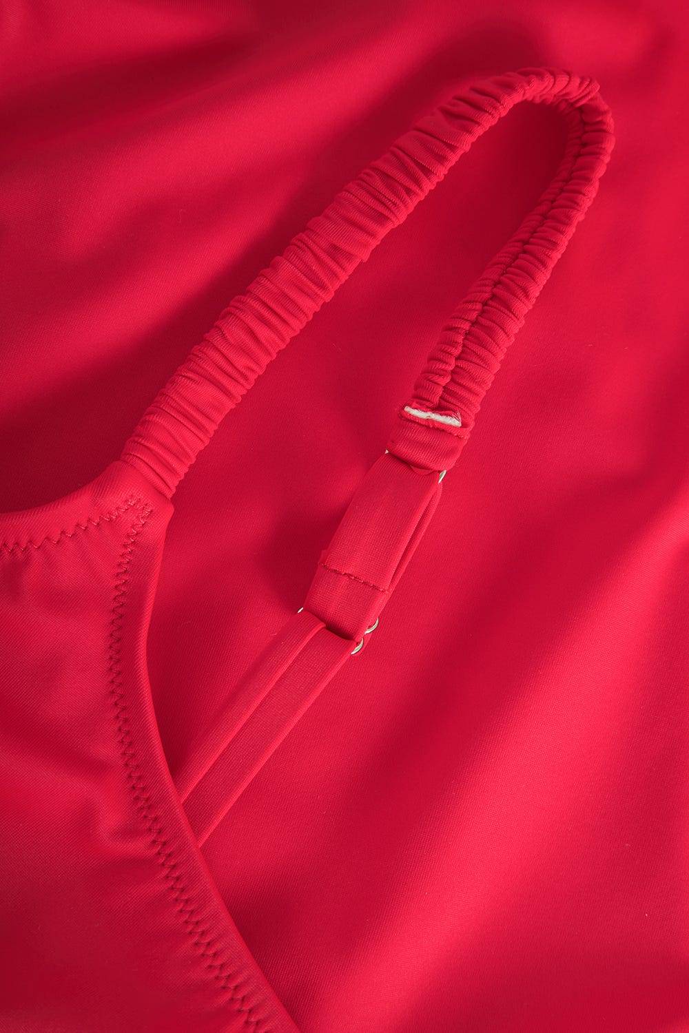 Rösch Badeanzug In Rot Einfarbig Mit Bügel