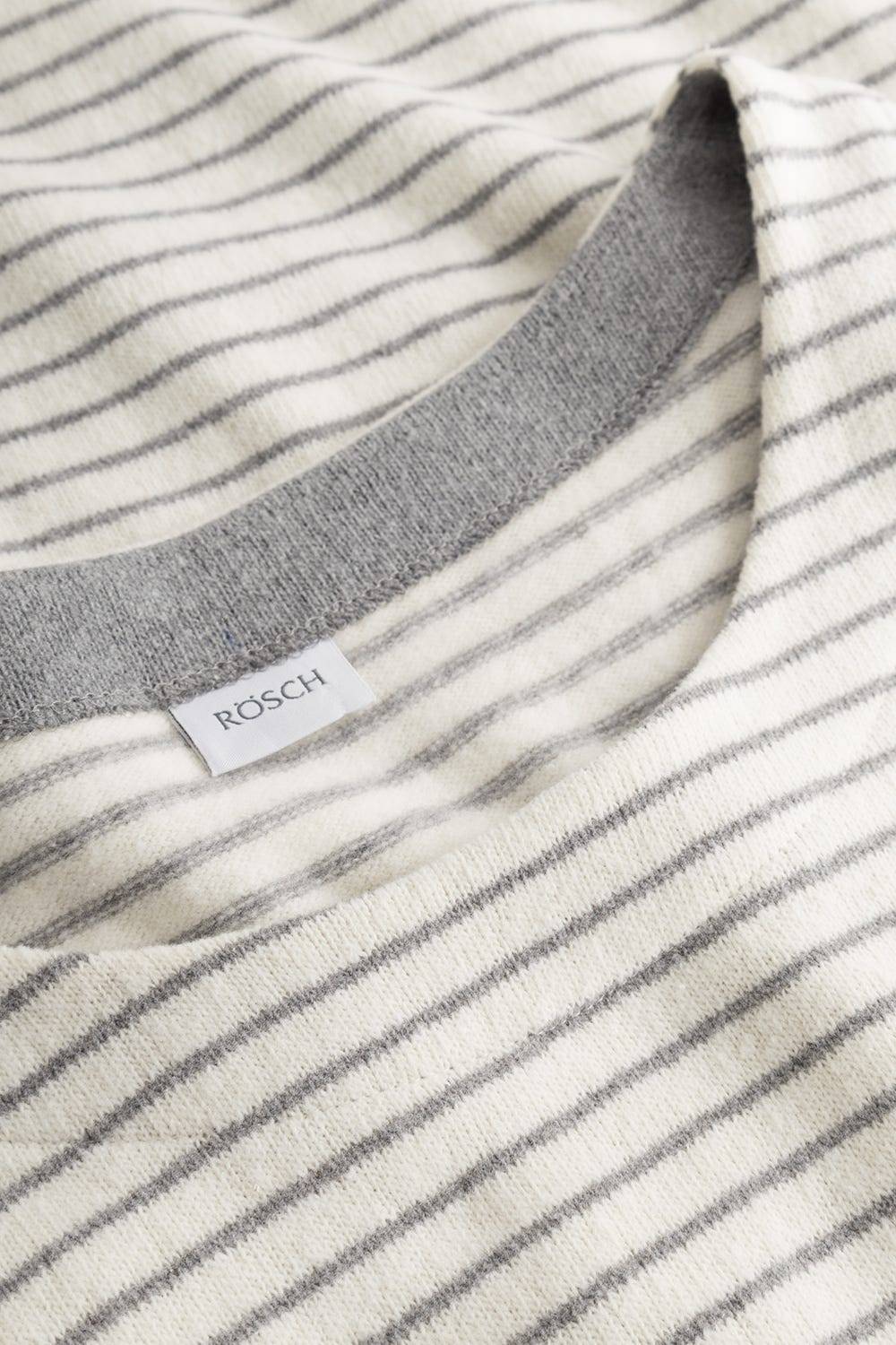 Rösch Hauskleid Im Ringelmuster Strick Materialmix