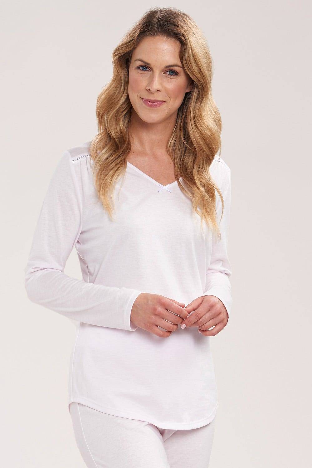 Rösch Langarmshirt mit Spitzeneinsätzen