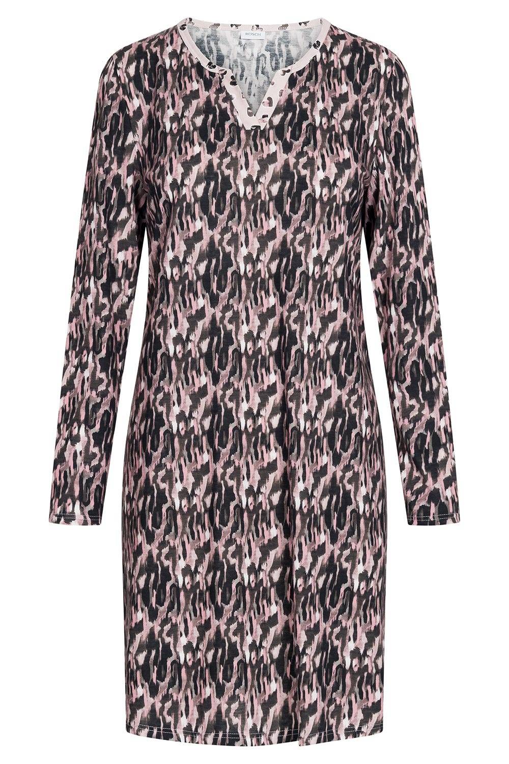 Rösch Nachthemd Im Druck-Mix Blende 100% Baumwolle