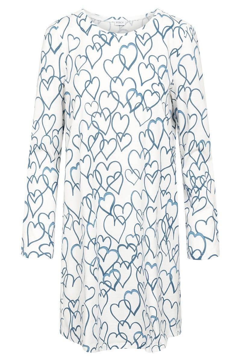 Rösch Nachthemd Im Herzen-Druck 100% Baumwolle