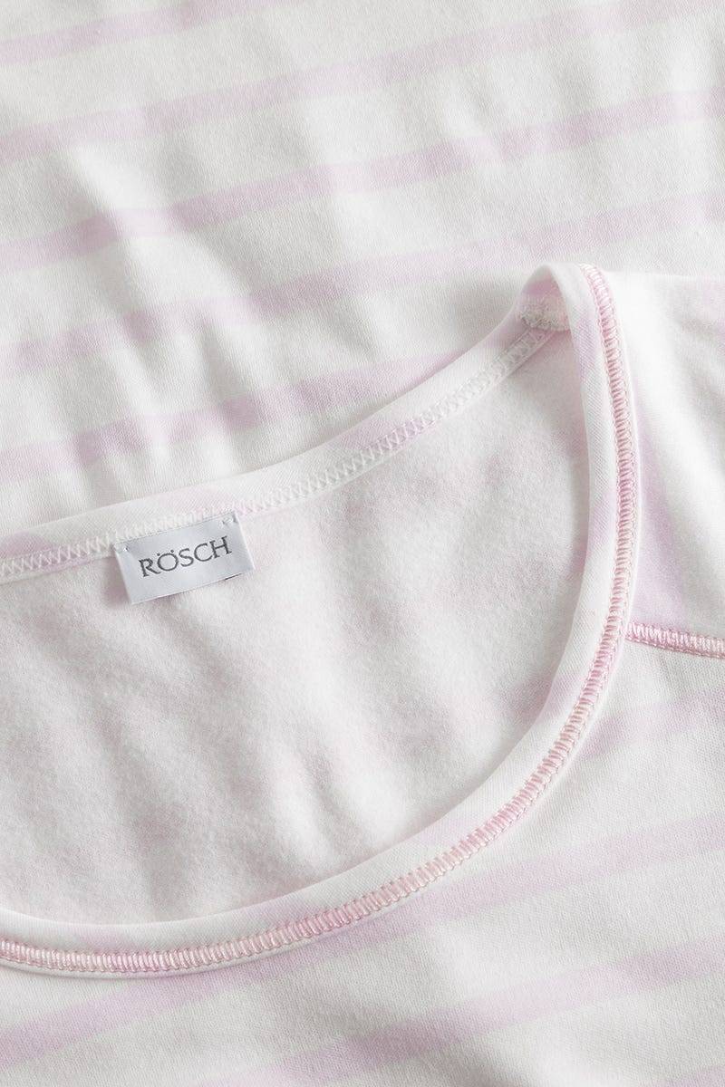 Rösch Nachthemd Im Ringeldruck Rosa 100% Baumwolle