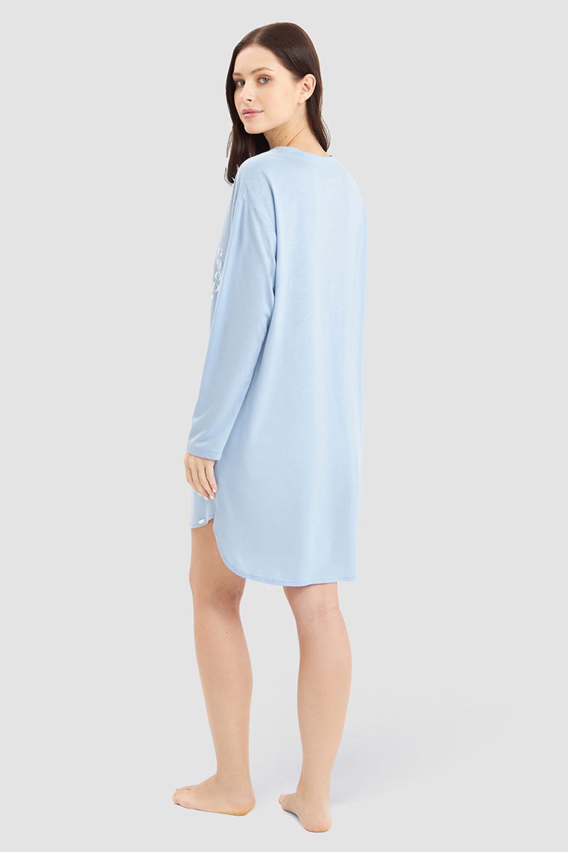 Rösch Nachthemd Im Sportiven Stil Baumwolle/Modal