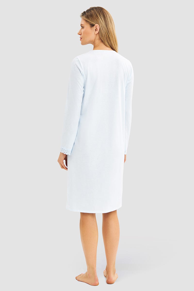 Rösch Nachthemd Mit Spitzendetails Baumwolle/Modal