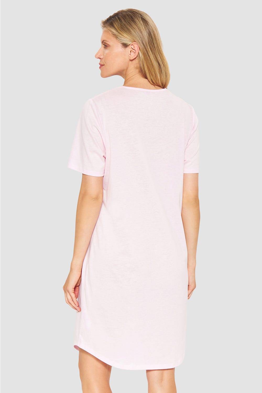 Rösch Nachthemd Mit Spitzendetails Rosa Baumwolle